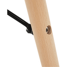 Masă de bucătărie, albă/fag, diametru 90 cm, GAMIN 2 NEW 90 Kondela