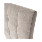 Scaun dining RIJEKA, bej/crom, textil/piele eco/crom, 42x58x103 cm Kondela