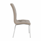 Scaun dining RIJEKA, bej/crom, textil/piele eco/crom, 42x58x103 cm Kondela