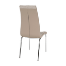 Scaun dining RIJEKA, bej/crom, textil/piele eco/crom, 42x58x103 cm Kondela