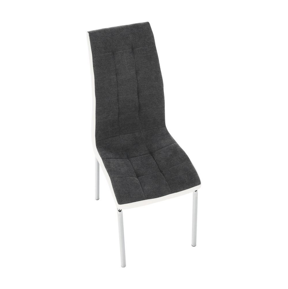 Scaun bucătărie RIJEKA, gri închis/alb, 42x58x103 cm Kondela