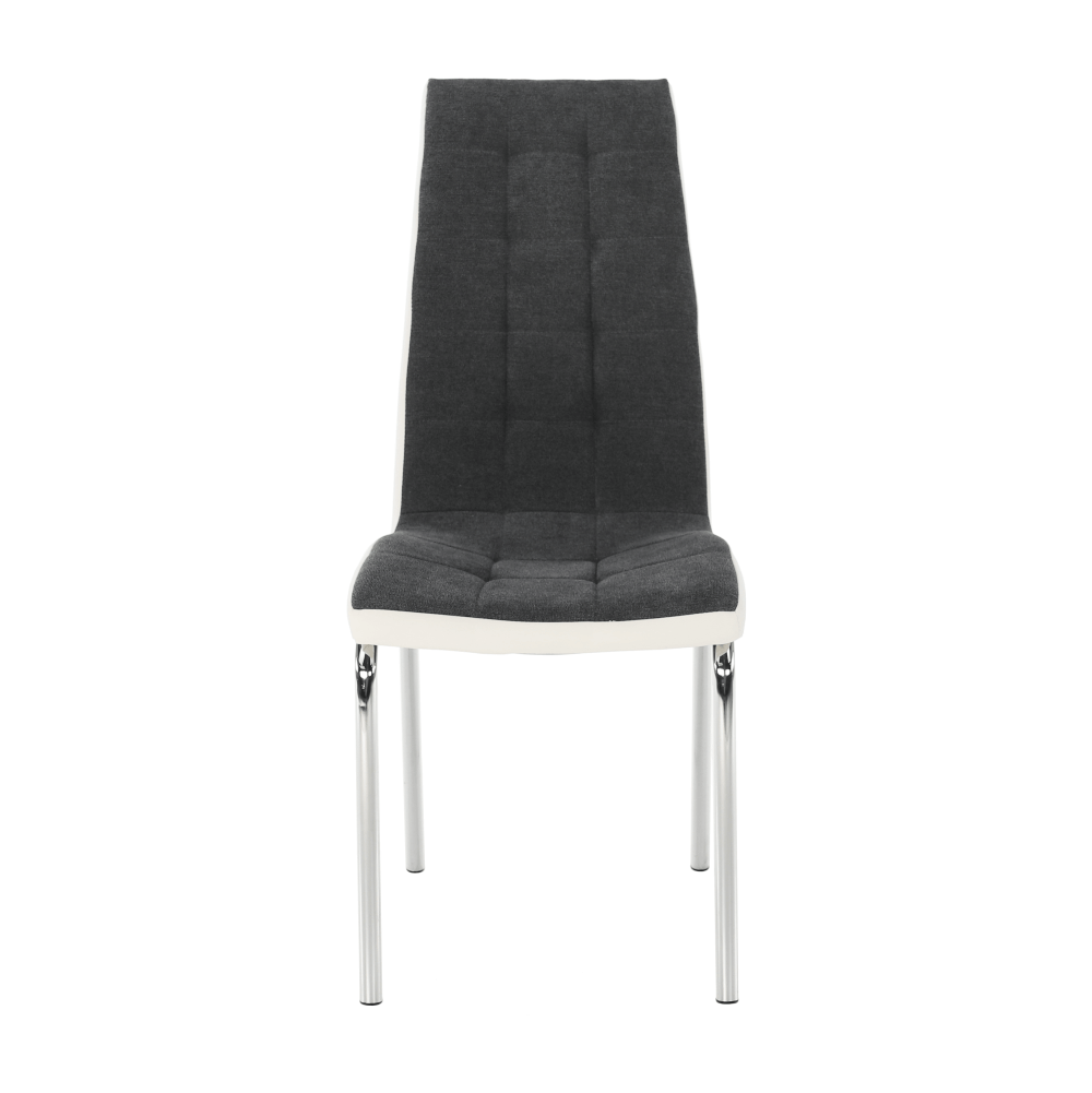 Scaun bucătărie RIJEKA, gri închis/alb, 42x58x103 cm Kondela