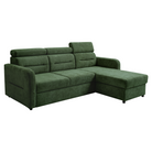 Set canapea universală FORLI, verde, pe stânga, 220x165x85 cm Kondela