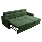 Set canapea universală FORLI, verde, pe stânga, 220x165x85 cm Kondela