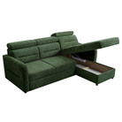 Set canapea universală FORLI, verde, pe stânga, 220x165x85 cm Kondela