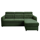 Set canapea universală FORLI, verde, pe stânga, 220x165x85 cm Kondela