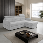 Set canapea universală FORLI, gri deschis, pe stânga, 220x165x85 cm Kondela