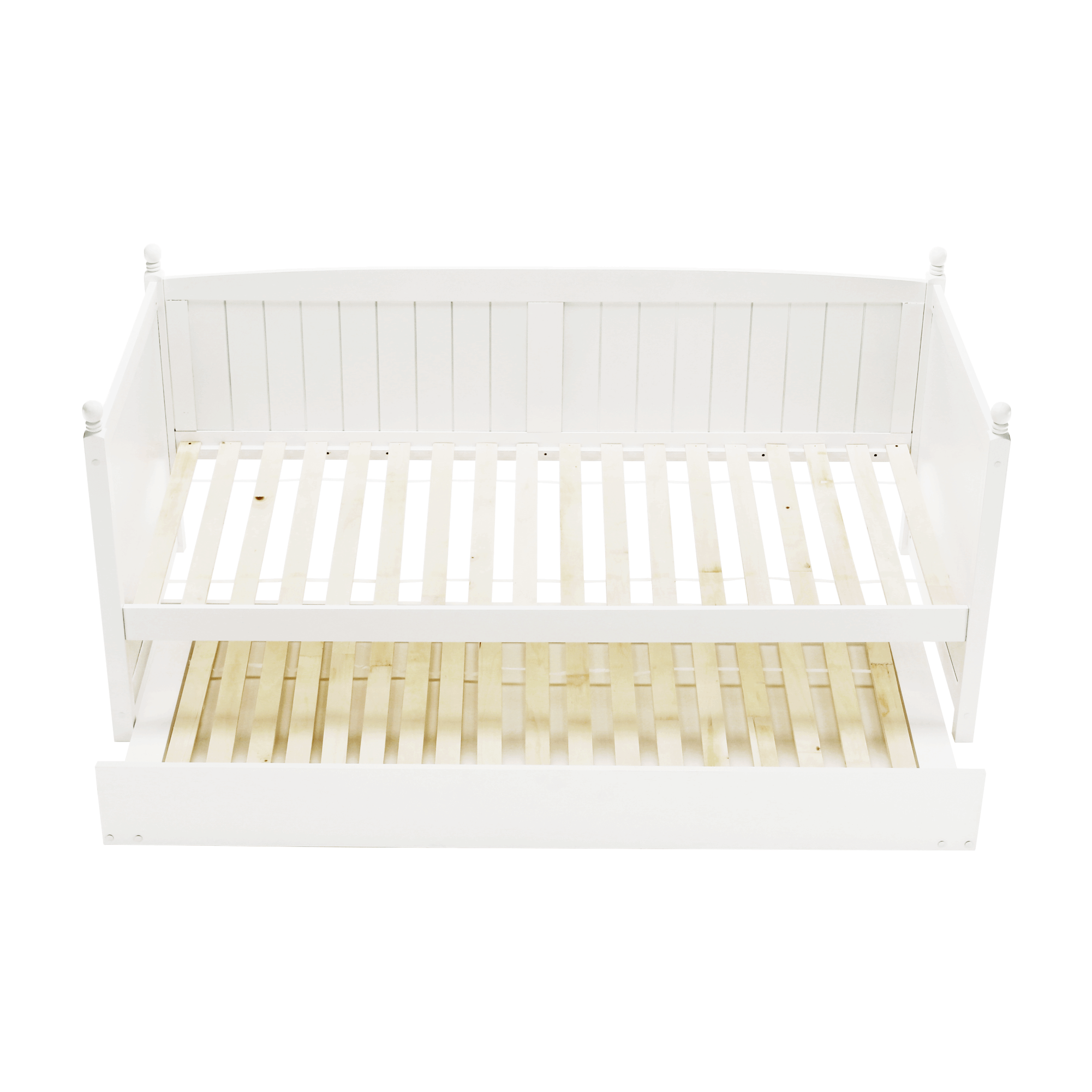 Pat cu pat suplimentar, lemn de pin, alb, 90x200, 212x97x92 cm Kondela
