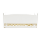 Pat cu pat suplimentar, lemn de pin, alb, 90x200, GLAMIS Kondela
