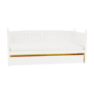 Pat cu pat suplimentar, lemn de pin, alb, 90x200, GLAMIS Kondela
