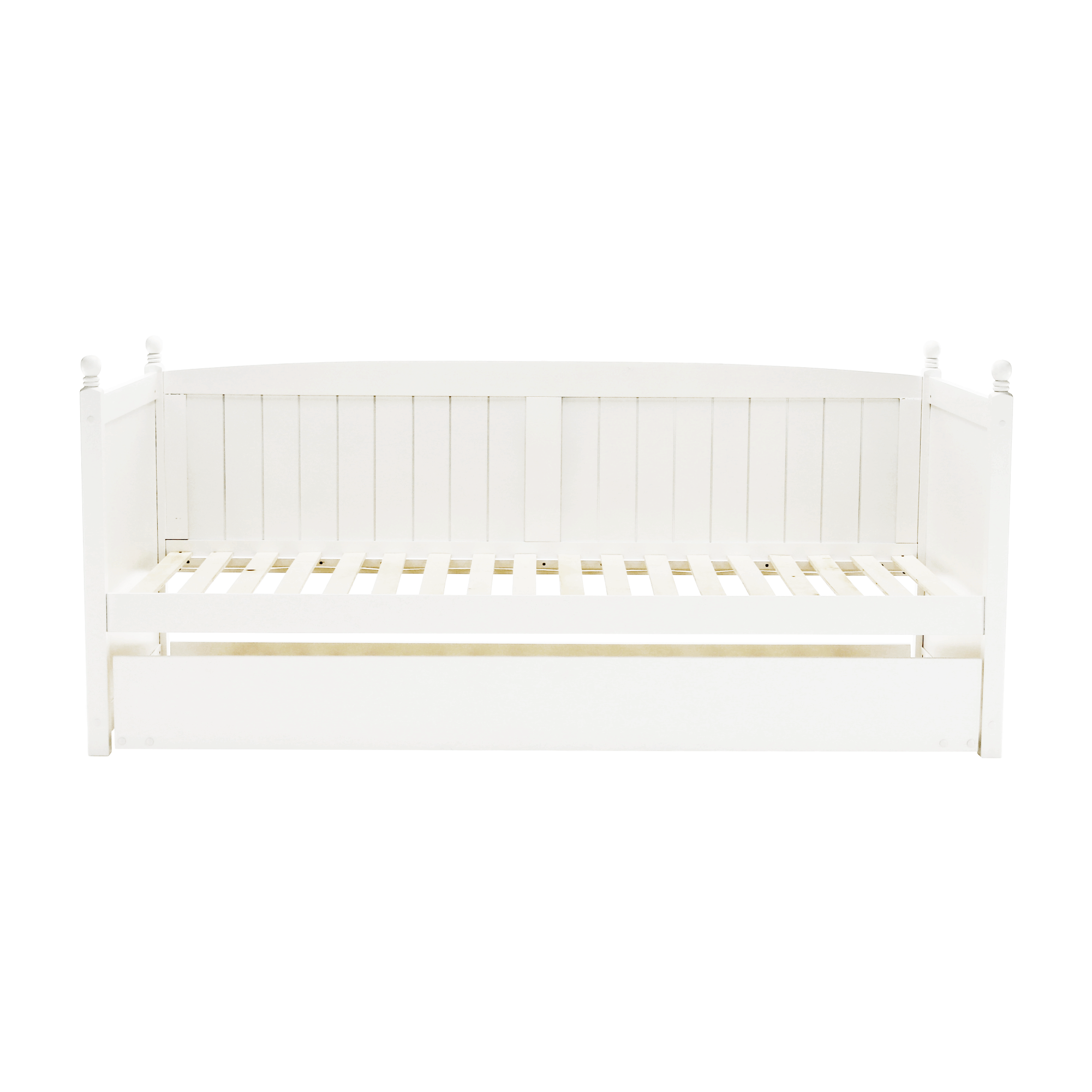 Pat cu pat suplimentar, lemn de pin, alb, 90x200, 212x97x92 cm Kondela