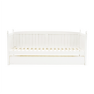 Pat cu pat suplimentar, lemn de pin, alb, 90x200, GLAMIS Kondela