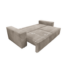 Canapea extensibilă ASSISI BIG, gri-bej Taupe, 240x102x73 cm Kondela