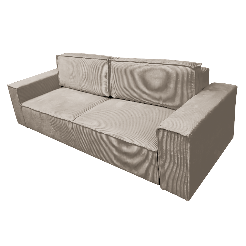 Canapea extensibilă ASSISI BIG, gri-bej Taupe, 240x102x73 cm Kondela