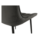 Scaun TISNO, piele ecologică gri închis/negru, piele ecologică/metal, 49x57x85 cm Kondela