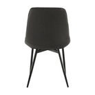 Scaun TISNO, piele ecologică gri închis/negru, piele ecologică/metal, 49x57x85 cm Kondela