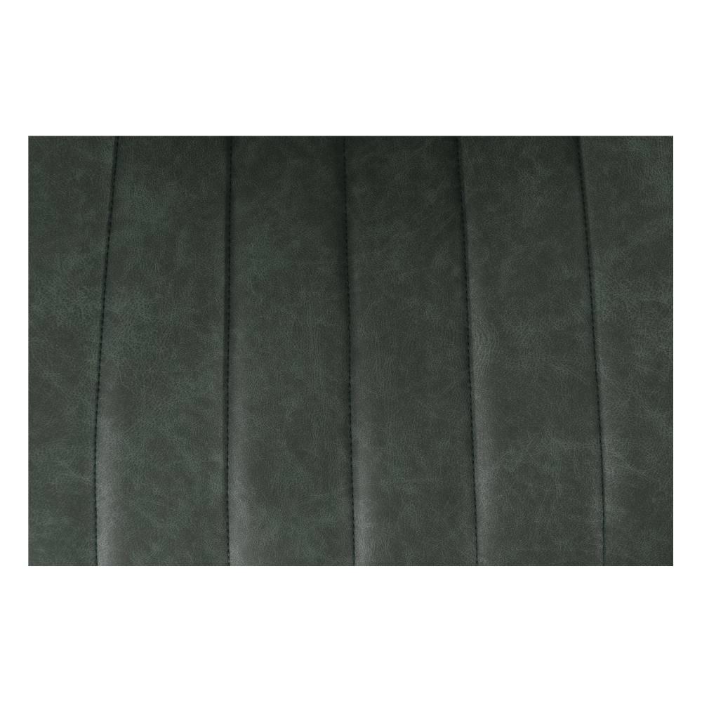 Scaun TISNO, verde/negru, piele ecologică/metal, 49x57x85 cm Kondela