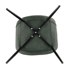 Scaun TISNO, verde/negru, piele ecologică/metal, 49x57x85 cm Kondela
