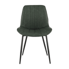 Scaun TISNO, verde/negru, piele ecologică/metal, 49x57x85 cm Kondela
