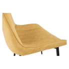 Scaun TISNO, galben/negru, piele ecologică/metal, 49x57x85 cm Kondela