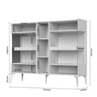Set living cu fronturi din MDF vopsit – comodă TV și două vitrine Arboteca