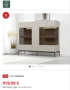 Set living cu fronturi din MDF vopsit – comodă TV și două vitrine Arboteca