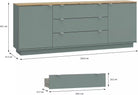 Comodă 224 cm – detaliu colț sertar