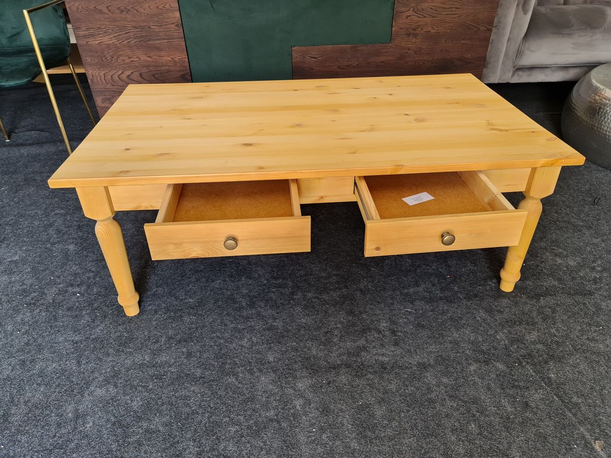 Măsuță de cafea din lemn de pin, 120 × 70 cm Arboteca