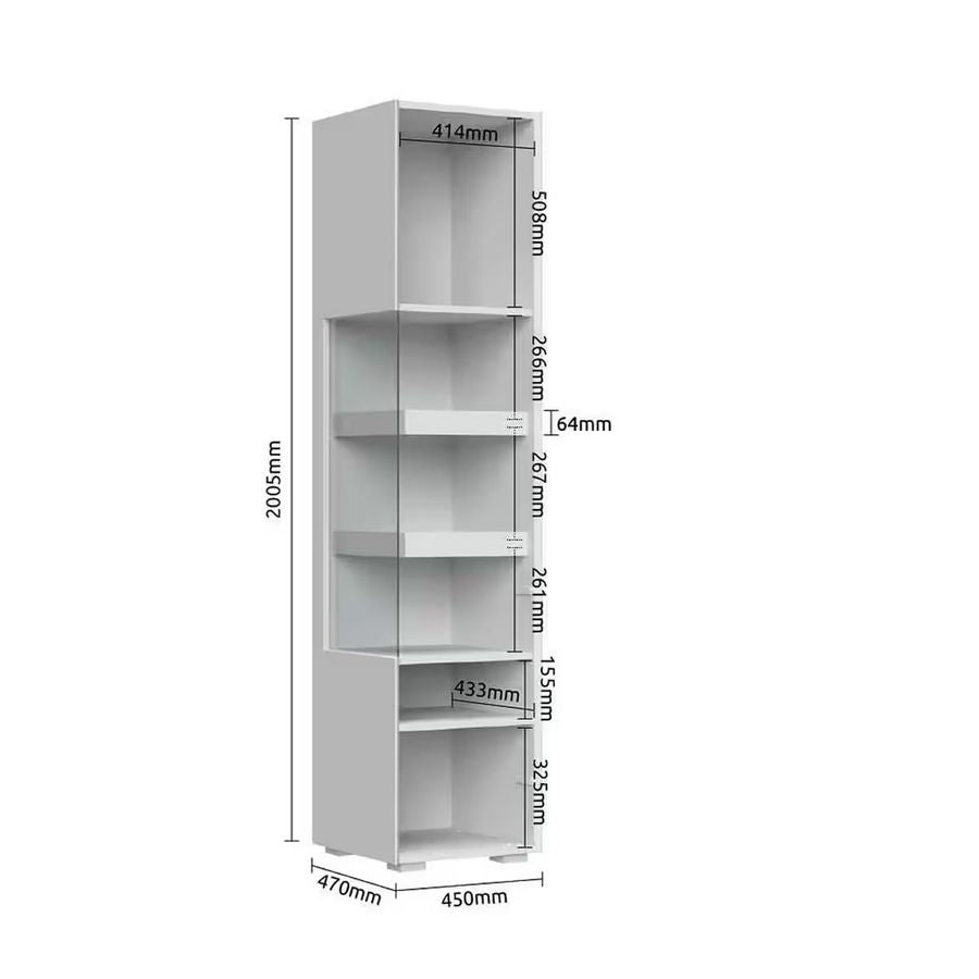 Set living cu fronturi din MDF vopsit – comodă TV și două vitrine Arboteca