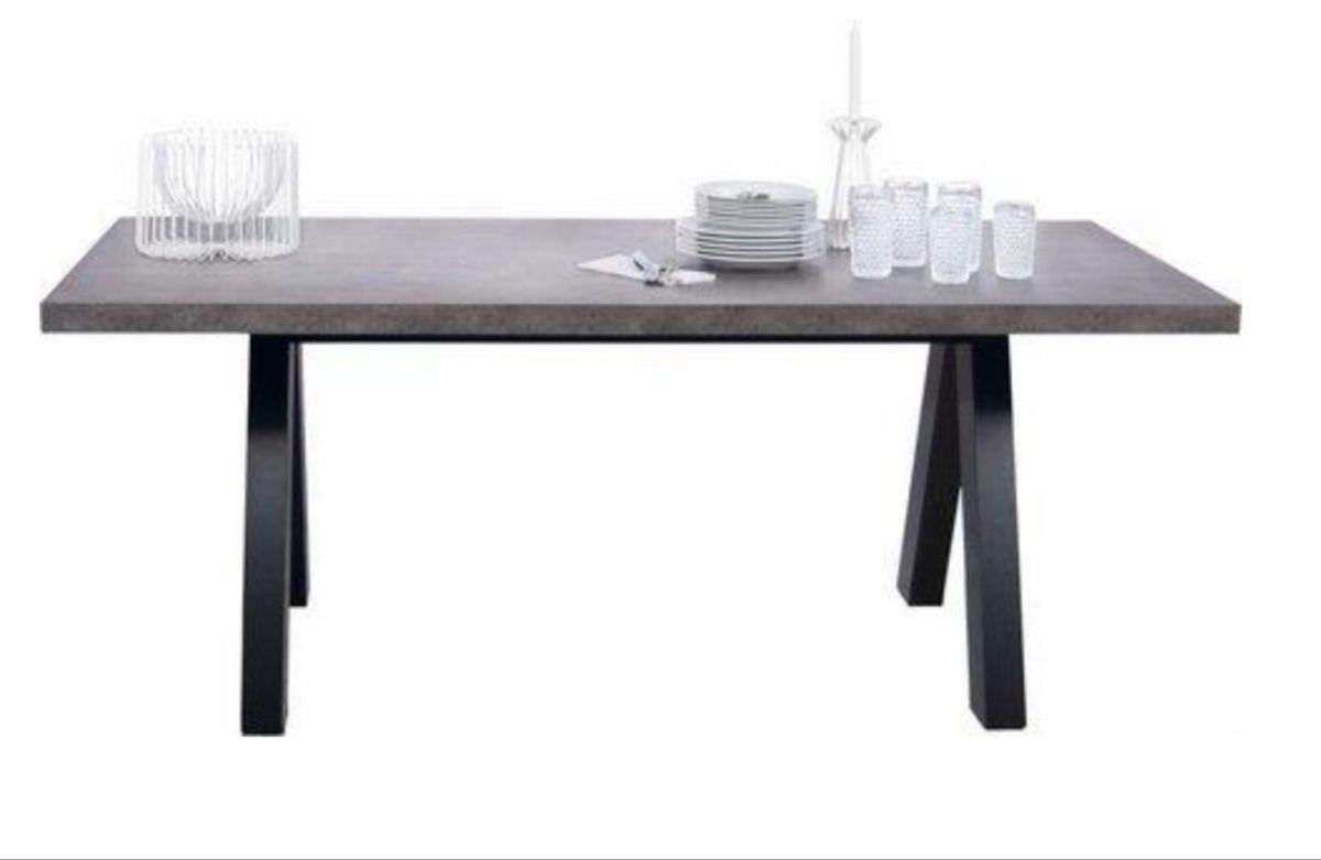 Masă 200 × 100 cm, gri antracit, MDF Arboteca