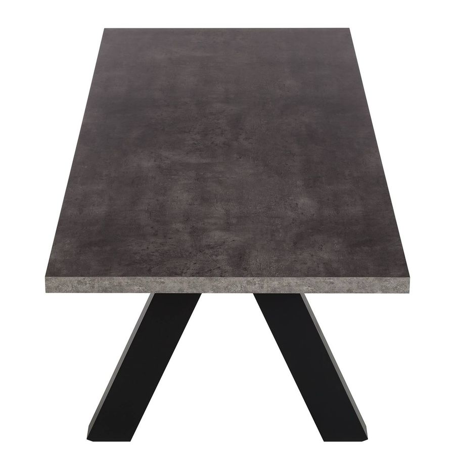 Masă 200 × 100 cm, gri antracit, MDF Arboteca