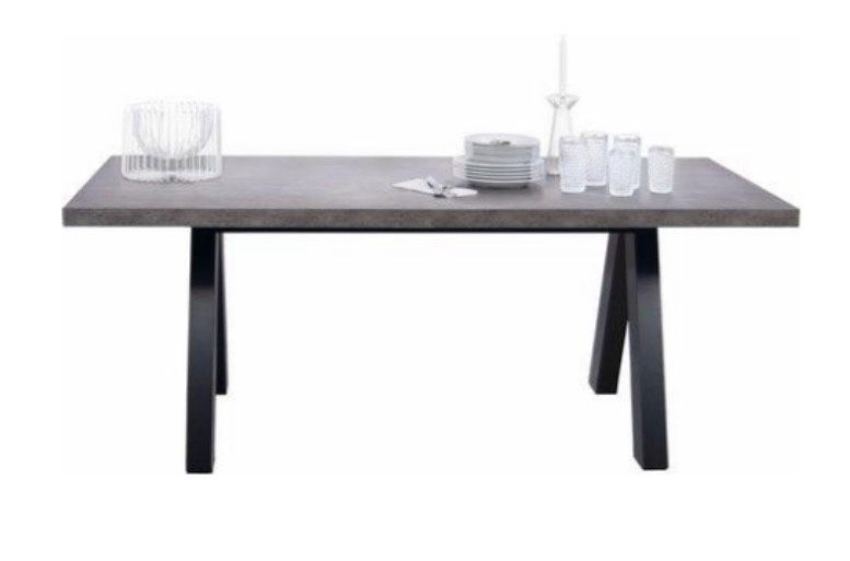 Masă 200 × 100 cm, gri antracit, MDF Arboteca