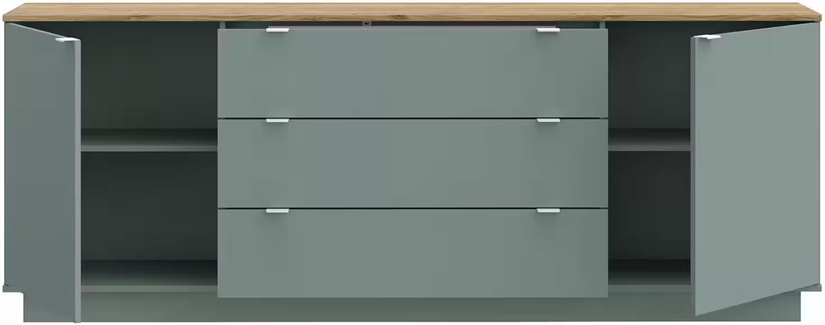 Comodă 224 cm – uși deschise
