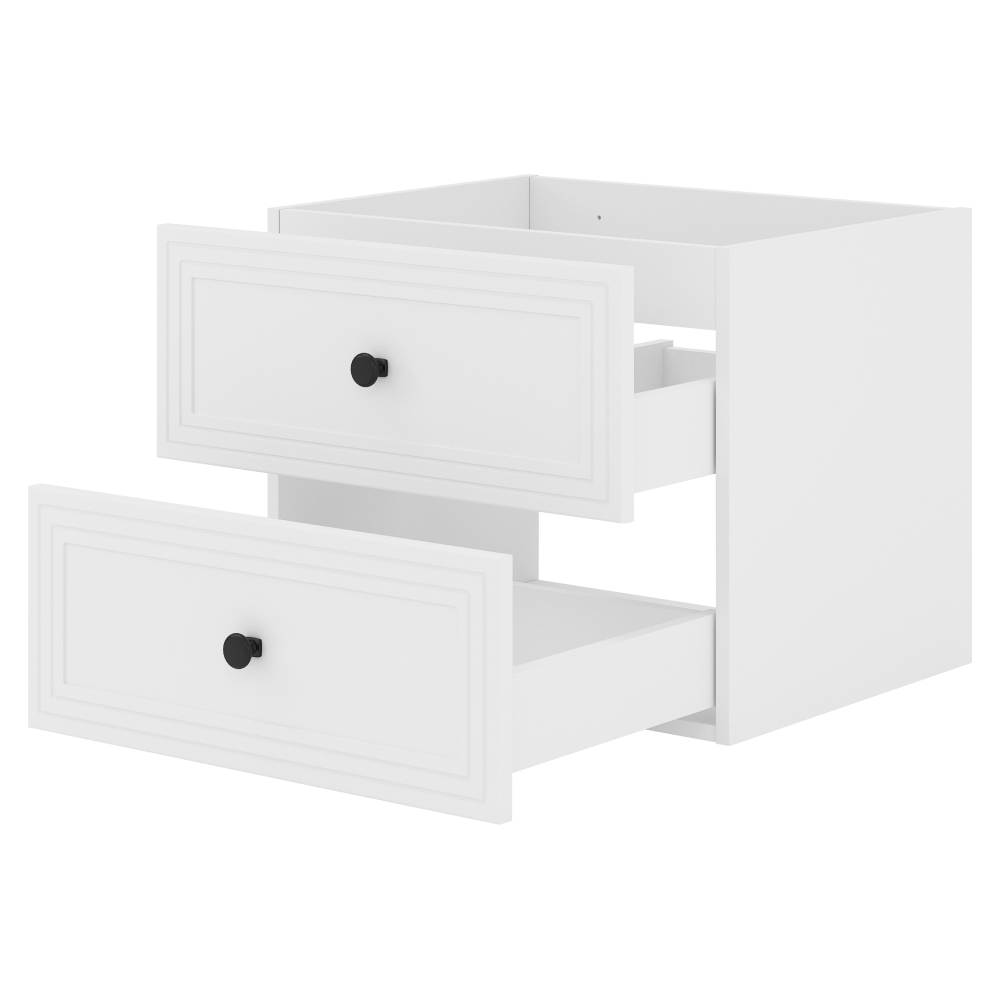 Dulăpior de pus sub chiuvetă VASTO 60, alb, 60x46x46 cm Kondela