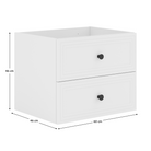 Dulăpior de pus sub chiuvetă VASTO 60, alb, 60x46x46 cm Kondela