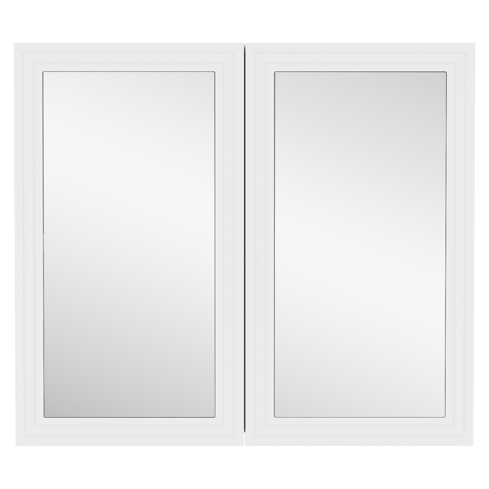 Dulăpior suspendat cu oglindă VASTO 80, alb, 80x15x70 cm Kondela