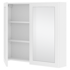Dulăpior suspendat cu oglindă VASTO 80, alb, 80x15x70 cm Kondela