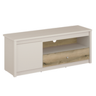 Comodă TV KAROS, cașmir/stejar evoke, 1 ușă și sertar, 126 cm Kondela