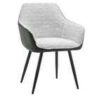 Fotoliu de design, verde/melir gri deschis/negru, 59x61x84 cm Kondela