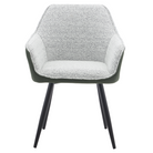 Fotoliu de design, verde/melir gri deschis/negru, 59x61x84 cm Kondela