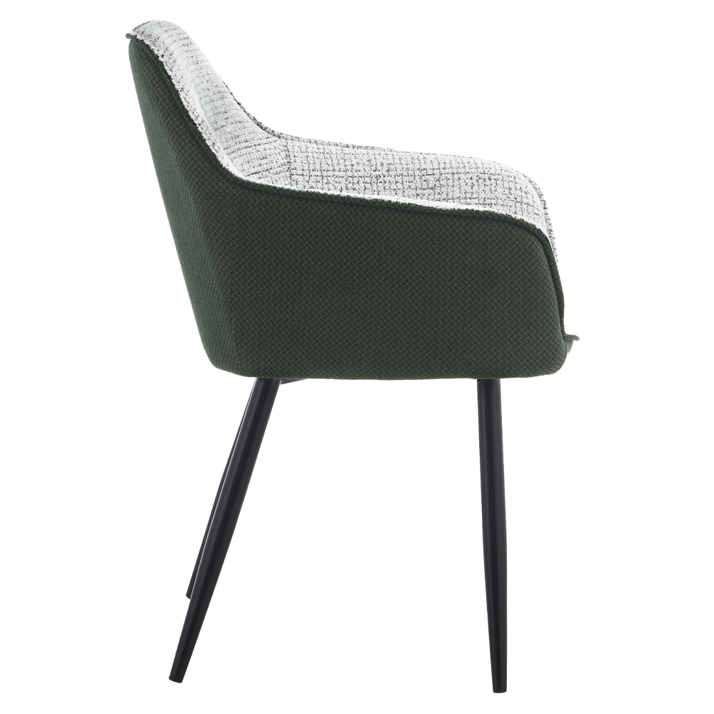 Fotoliu de design, verde/melir gri deschis/negru, 59x61x84 cm Kondela