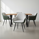 Fotoliu de design, verde/melir gri deschis/negru, 59x61x84 cm Kondela