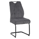 Scaun pentru sufragerie FOLIGNO, gri/negru, 46x62.5x97 cm Kondela