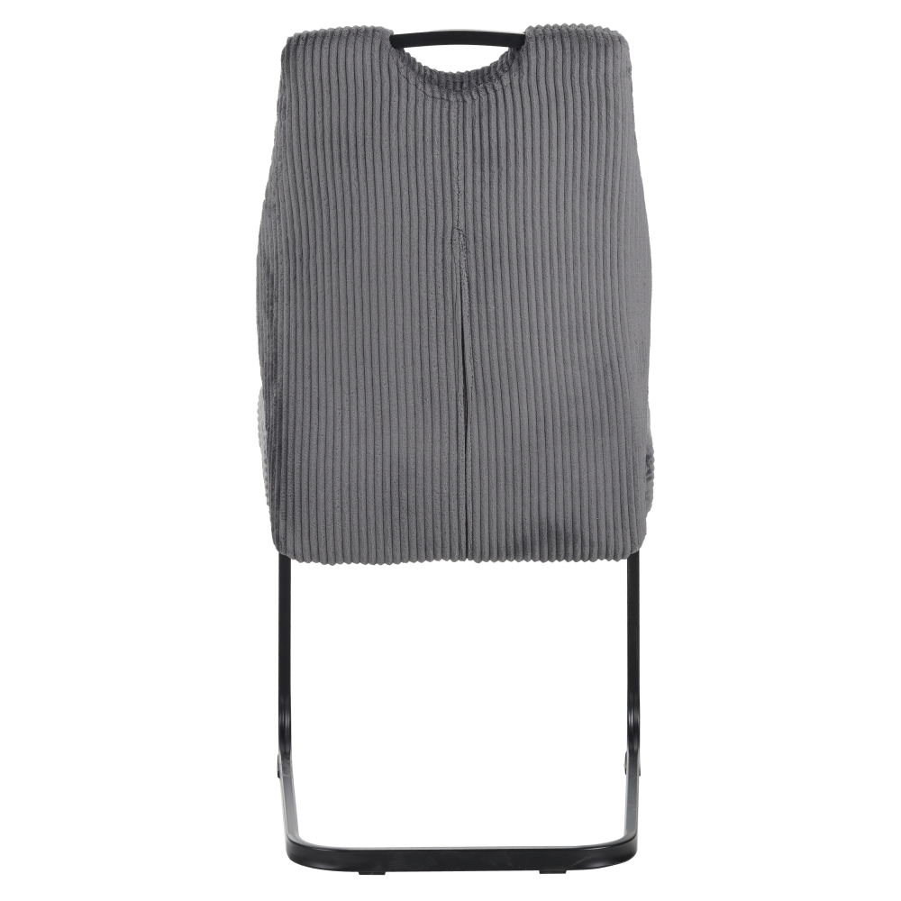 Scaun pentru sufragerie FOLIGNO, gri/negru, 46x62.5x97 cm Kondela