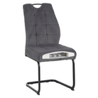 Scaun pentru sufragerie FOLIGNO, gri/negru, 46x62.5x97 cm Kondela