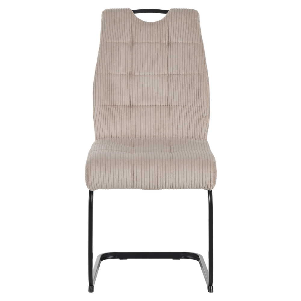 Scaun pentru sufragerie FOLIGNO, maro-gri Taupe/neagră, 46x62.5x97 cm Kondela