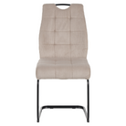 Scaun pentru sufragerie FOLIGNO, maro-gri Taupe/neagră, 46x62.5x97 cm Kondela