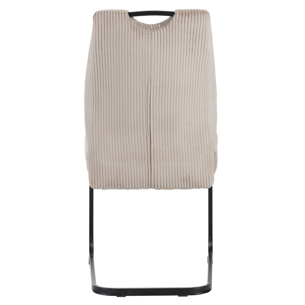 Scaun pentru sufragerie FOLIGNO, maro-gri Taupe/neagră, 46x62.5x97 cm Kondela