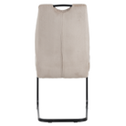 Scaun pentru sufragerie FOLIGNO, maro-gri Taupe/neagră, 46x62.5x97 cm Kondela