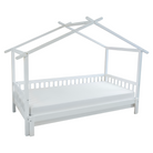 Pat Montessori cu pat suplimentar, alb, 90x200, KESIO Kondela